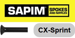 SAPIM  CX-SPRINT Speiche 212 mm, schwarz, gerade