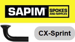 SAPIM  CX-SPRINT Speiche 214 mm, schwarz