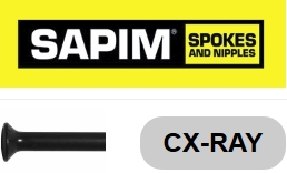 SAPIM  CX-Ray 186 mm, schwarz, gerade