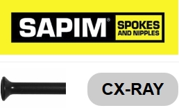 SAPIM  CX-Ray 278 mm, schwarz, gerade