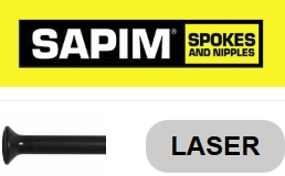 SAPIM LASER 139 mm, schwarz, gerade