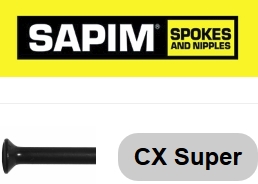 SAPIM  Super CX-Ray 274 mm, schwarz, gerade